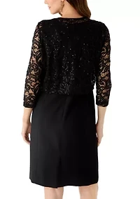 Women's Open Lace Button Neck Cardigan