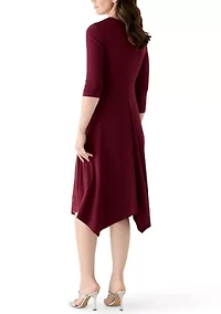 Women's Sleeveless Wrap Midi Dress