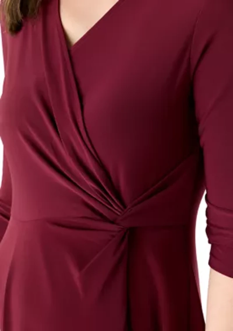 Women's Sleeveless Wrap Midi Dress