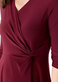 Women's Sleeveless Wrap Midi Dress