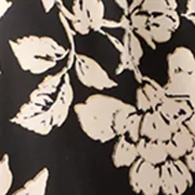 Women's Short Sleeve Floral Print Fit-and-Flare Dress