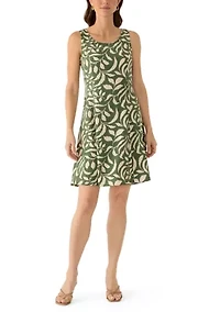 Women's Tie Front Printed Jacket and Dress