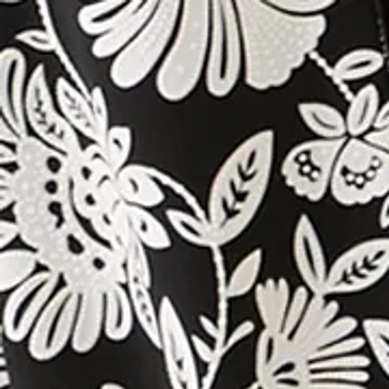 Women's Sleeveless Crew Neck Floral Print Dress