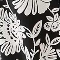 Women's Sleeveless Crew Neck Floral Print Dress