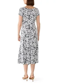 Women's Print A-Line Dress