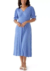 Women's Polka Dot Midi Dress