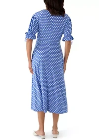 Women's Polka Dot Midi Dress