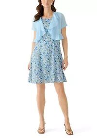 Women's Short Sleeve Jacket and Dress