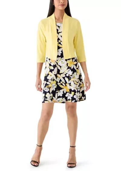 Women's Floral Dress with Jacket