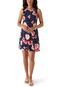 Women's Three-Quarter Floral Dress with Jacket