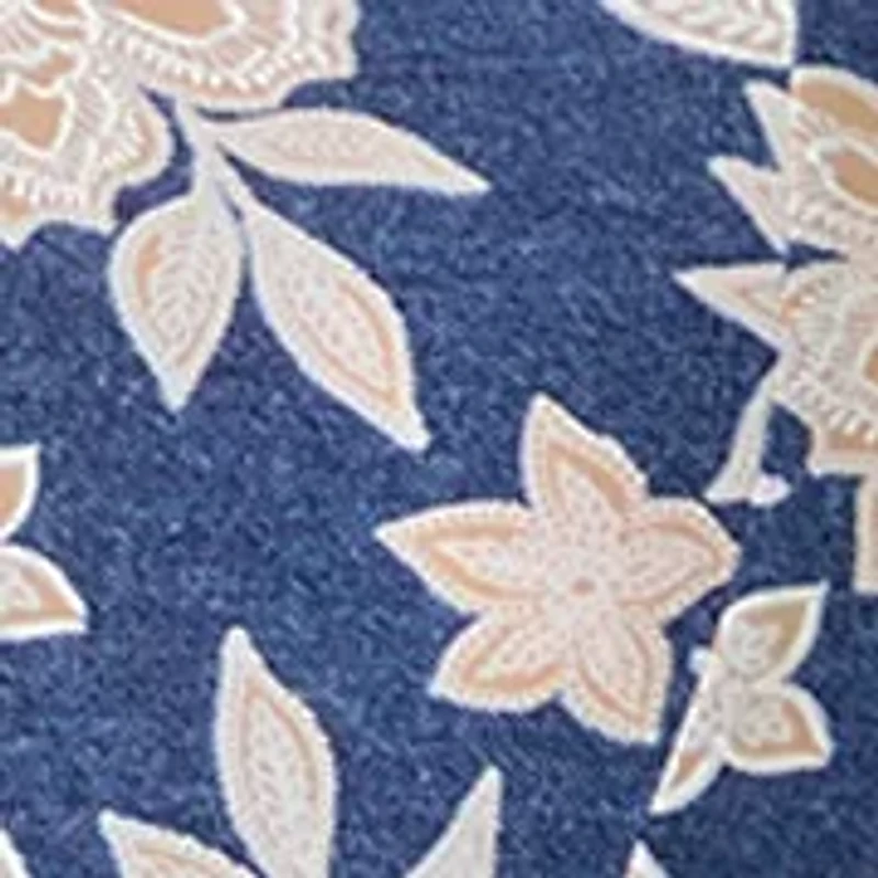 Women's Floral Belted Midi Dress