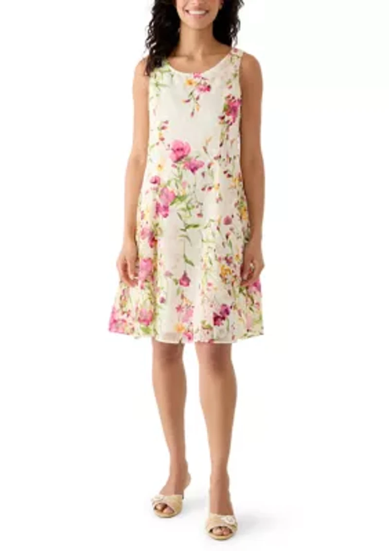 Women's Floral Lace Jacket Mini Dress