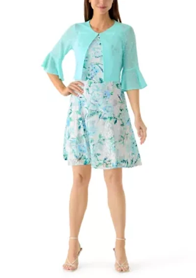 Women's Floral Lace Jacket Dress