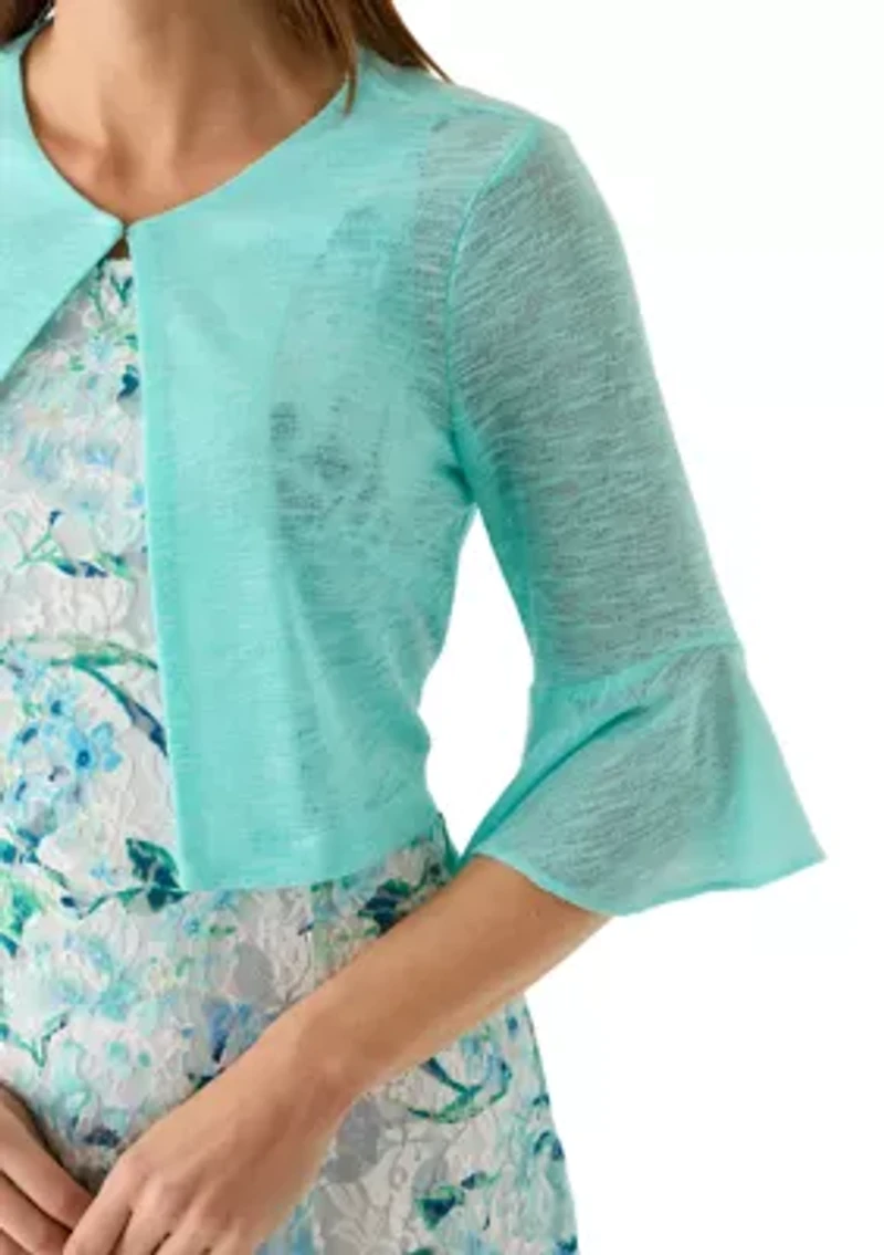 Women's Floral Lace Jacket Dress