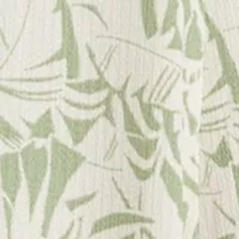 Women's 3/4 Bell Sleeve Leaf Print A-Line Jacket Dress