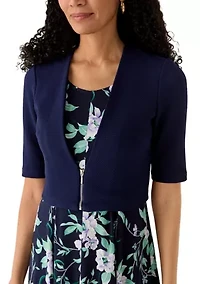 Women's Floral Jacket Dress Set