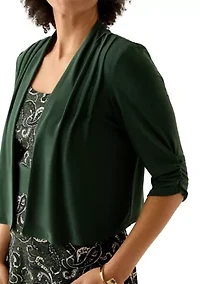 Women's Short Sleeve Crew Neck Jacket Dress