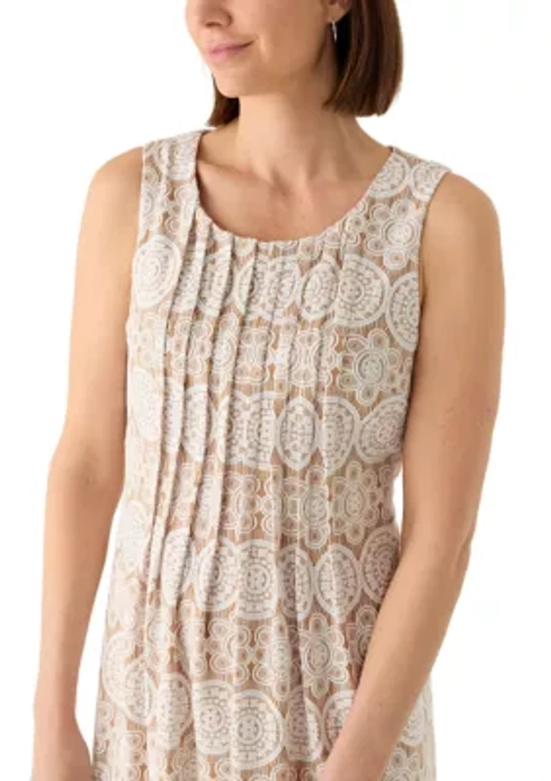 Women's Sleeveless Print Mini Dress