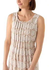 Women's Sleeveless Print Mini Dress