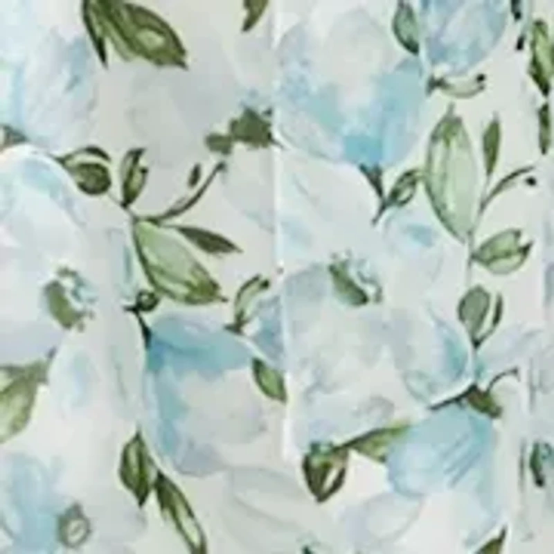 Women's Sleeveless Crew Neck Ditsy Floral A-Line Dress