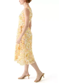 Women's Floral Printed A-Line Dress