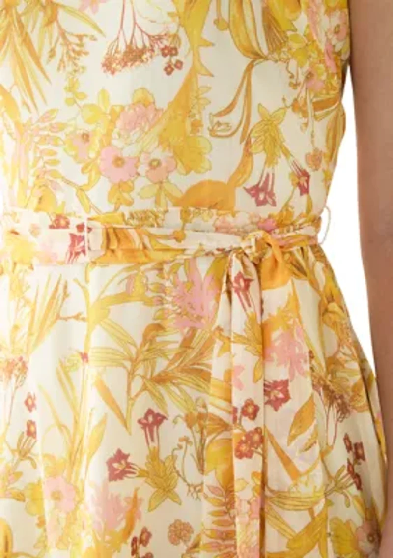 Women's Floral Printed A-Line Dress