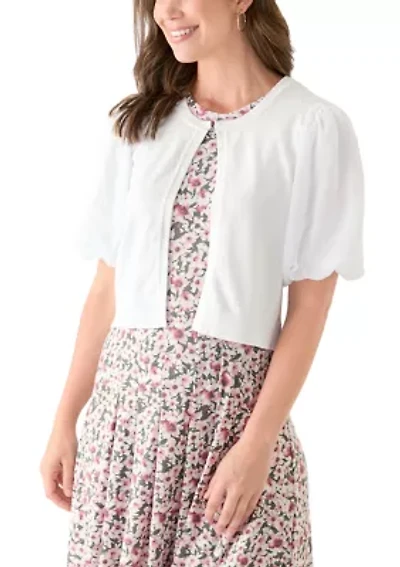 Women's Chiffon Sweater Knit Cardigan