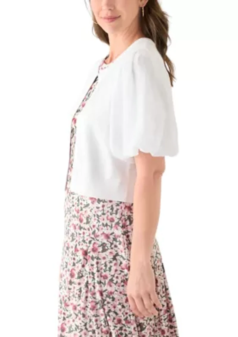 Women's Chiffon Sweater Knit Cardigan