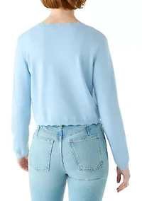 Women's Long Sleeve Lace Trim Shrug