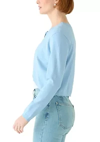 Women's Long Sleeve Lace Trim Shrug