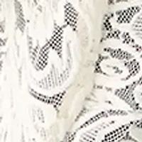 Women's Long Sleeve Scalloped Edge Lace Shrug