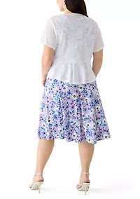 Plus Tie Front Jacket and Dress