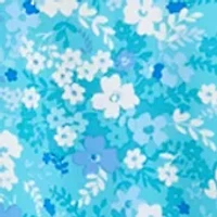 Plus Floral Print Dress with Eyelet Jacket