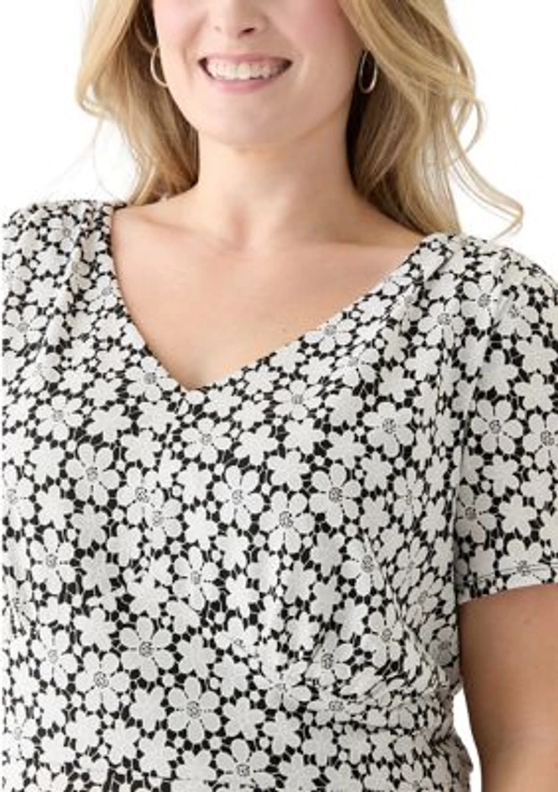 Plus Floral Printed Dress