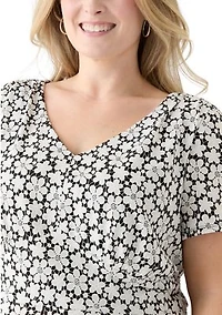 Plus Floral Printed Dress