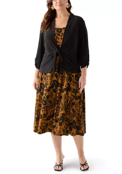 Women's Jacket and Floral Dress Set