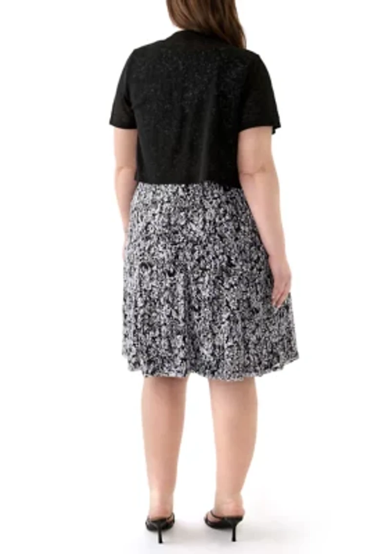 Women's Short Sleeve Scoop Neck Lace Top