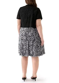 Women's Short Sleeve Scoop Neck Lace Top