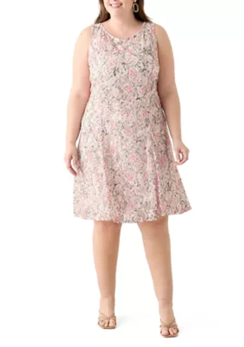 Plus Short Sleeve Jacket Dress