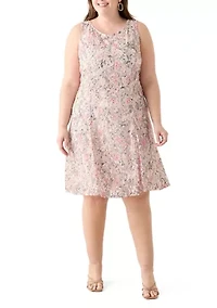 Plus Short Sleeve Jacket Dress