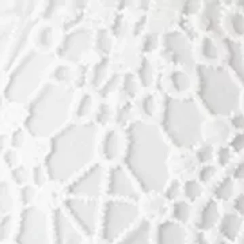 Plus Short Sleeve Open Work Lace Shrug
