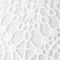 Plus Short Sleeve Open Work Lace Shrug