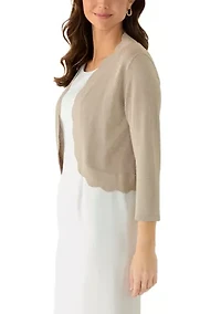 Women's Scalloped Cardigan