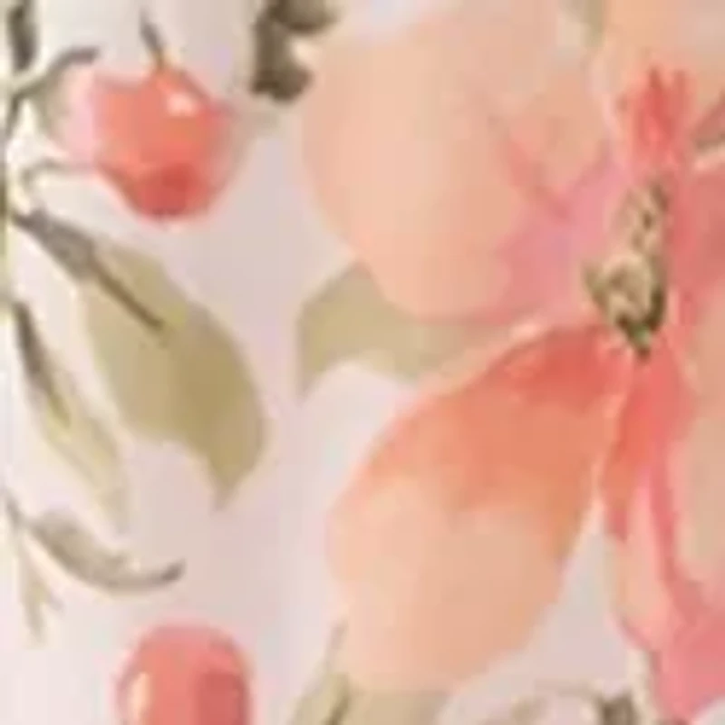 Women's Short Sleeve Crew Neck Floral Print Dress