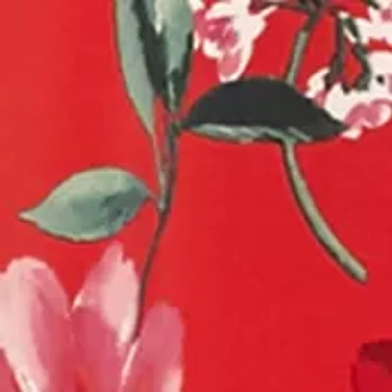 Women's Border Print A Line Dress