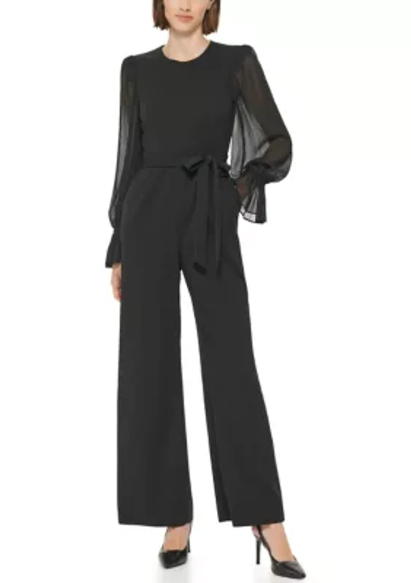 Women's Long Sleeve Scuba Jumpsuit