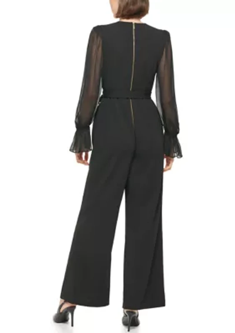 Women's Long Sleeve Scuba Jumpsuit