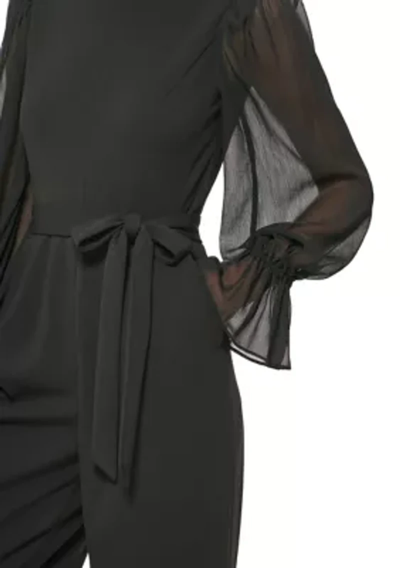 Women's Long Sleeve Scuba Jumpsuit