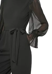 Women's Long Sleeve Scuba Jumpsuit