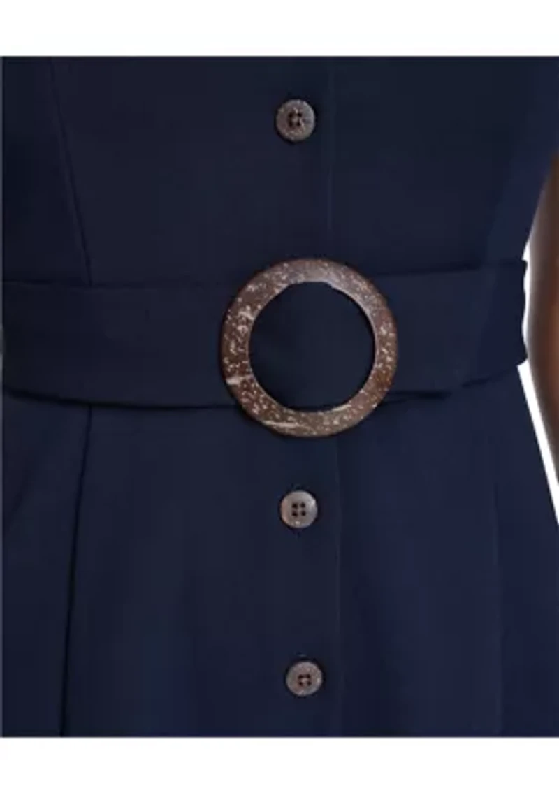 Women's Tulip Sleeve Midi Shirtdress